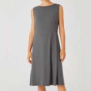 Eileen Fisher Fine Jersey Sleeveless Tie Dress